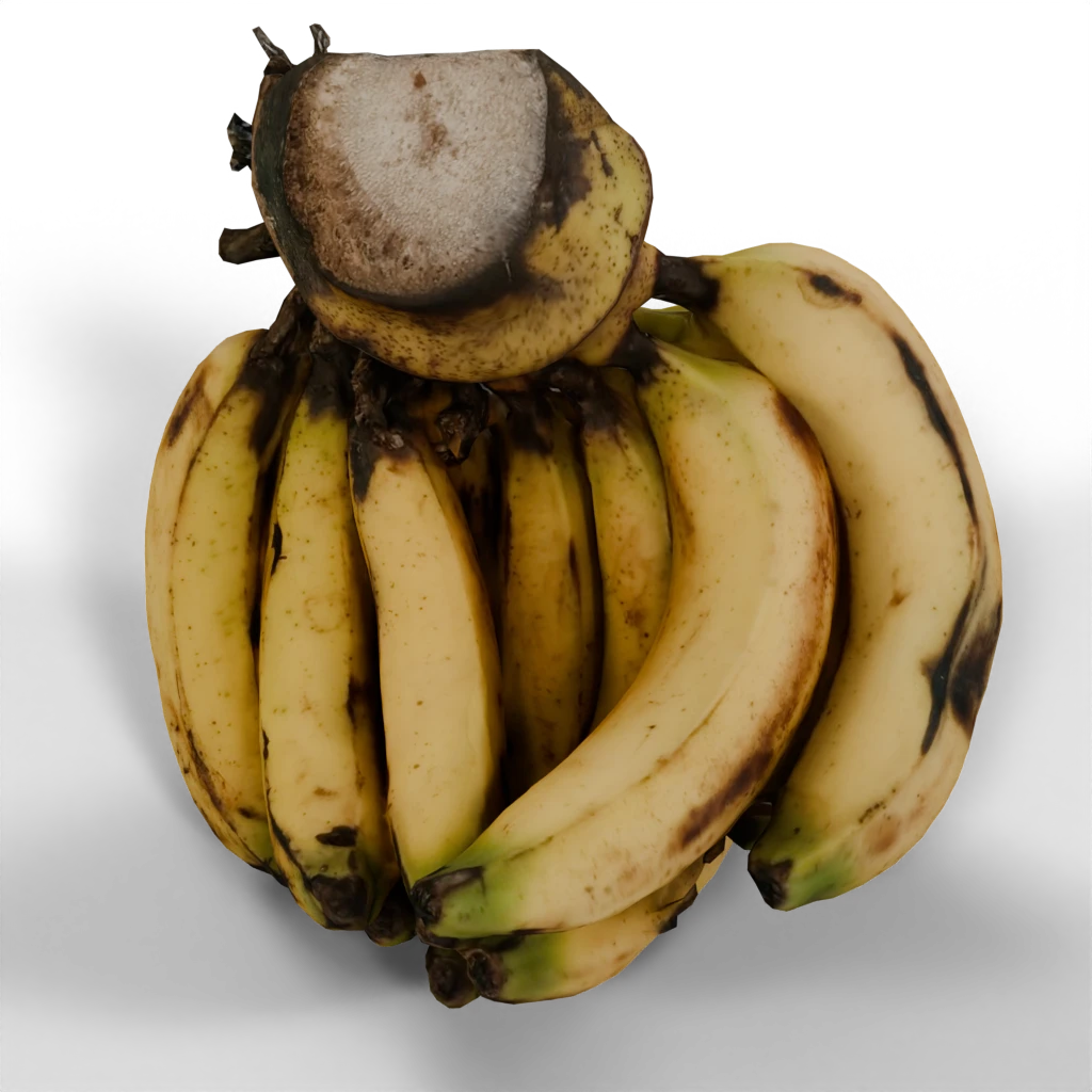 Banana Bunch scan 3d model