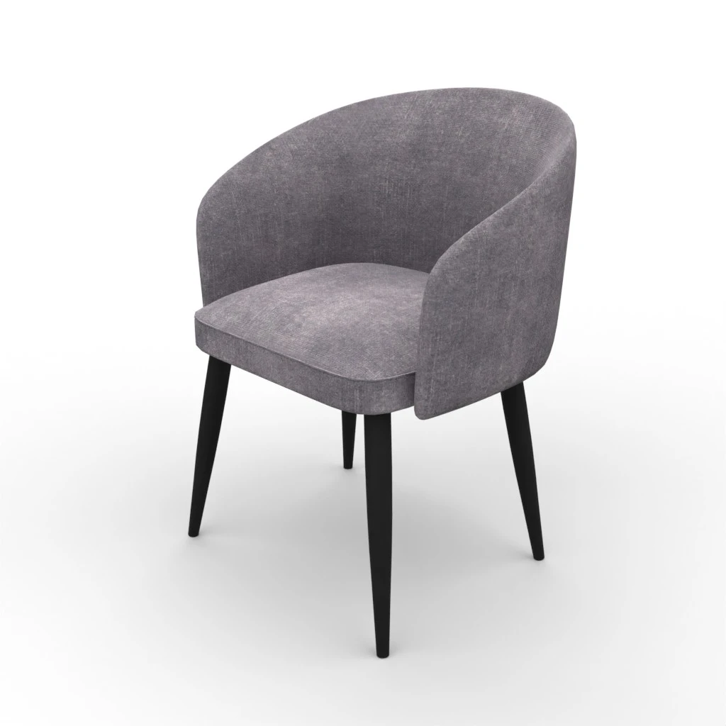 Jeno Anthracite chair (2) 3d model