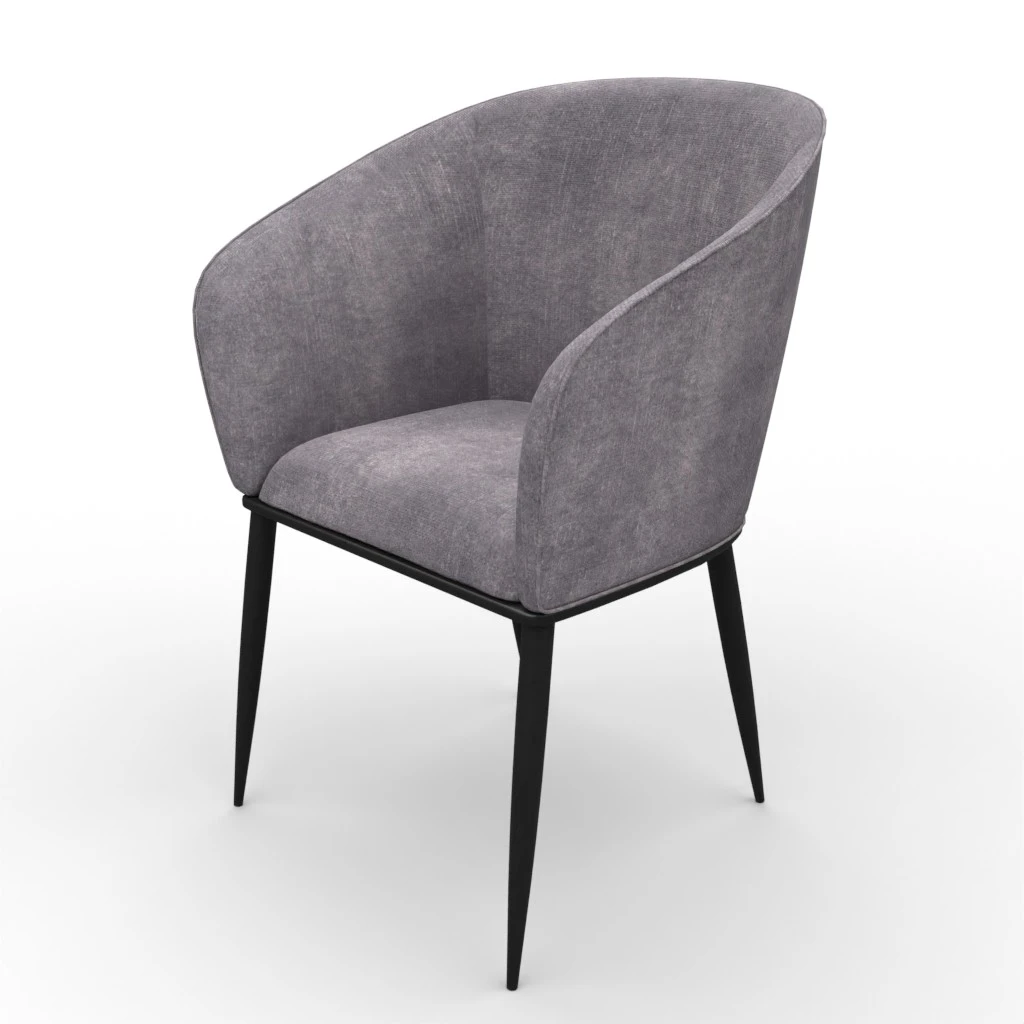 Jeno Anthracite chair 3d model