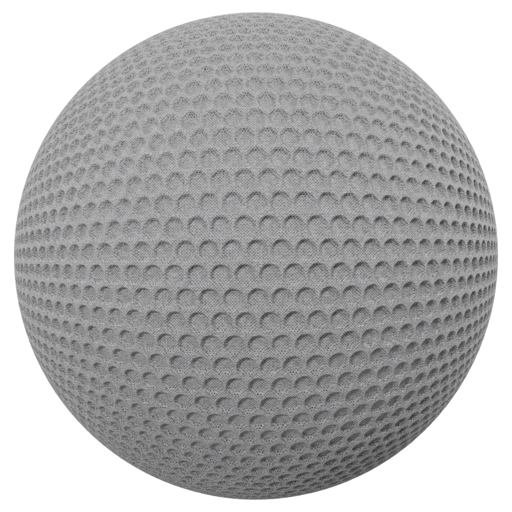 Grey perforated fabric