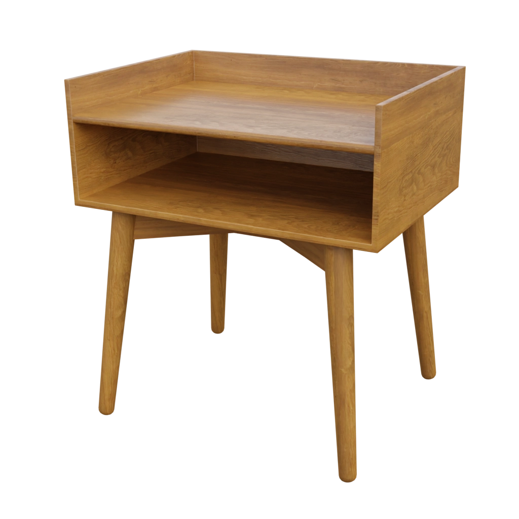 Mid century night stand 14 - 3D Model