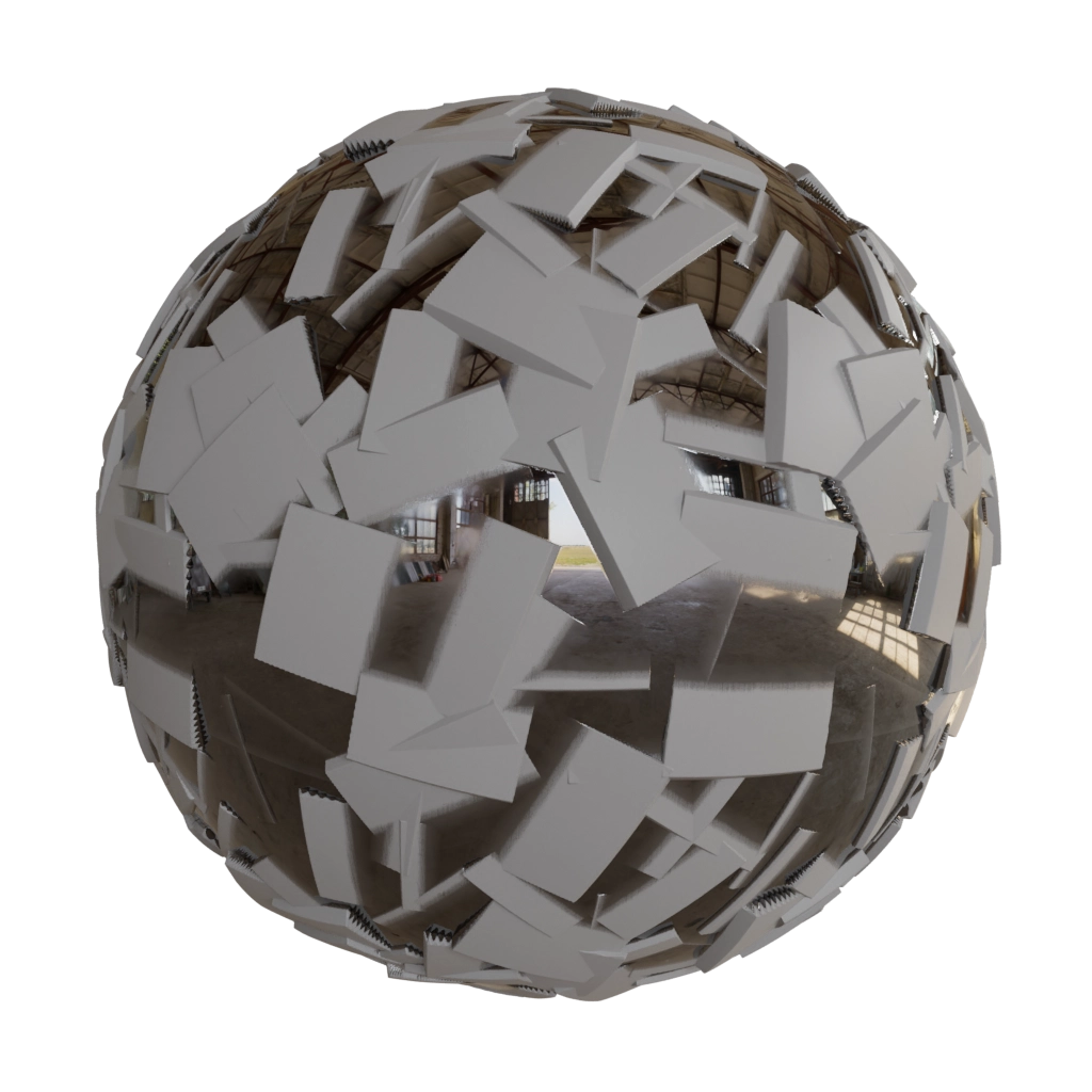 Mirror rectangle imperfection 1 PBR Material