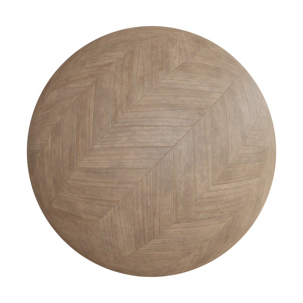Oak wood small herringbone pattern pbr material