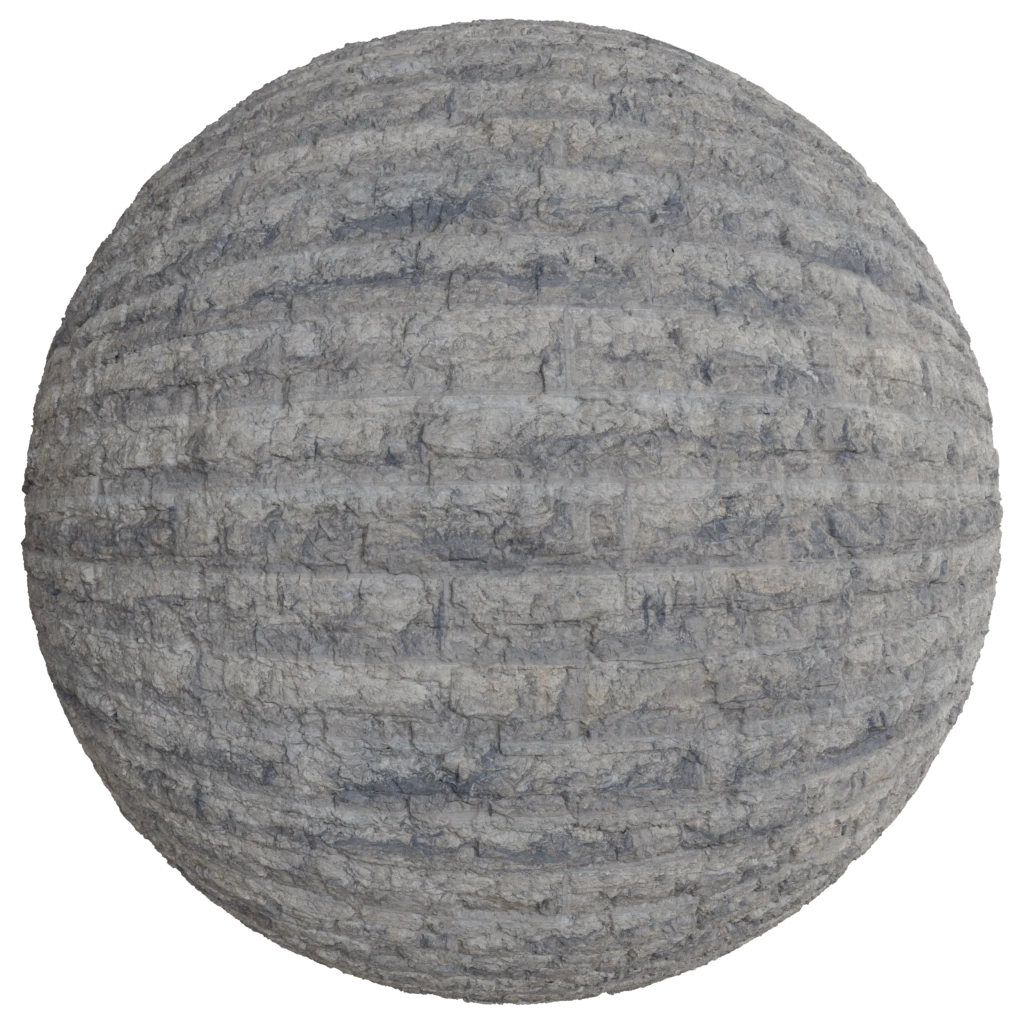 old grey medieval wall PBR Material