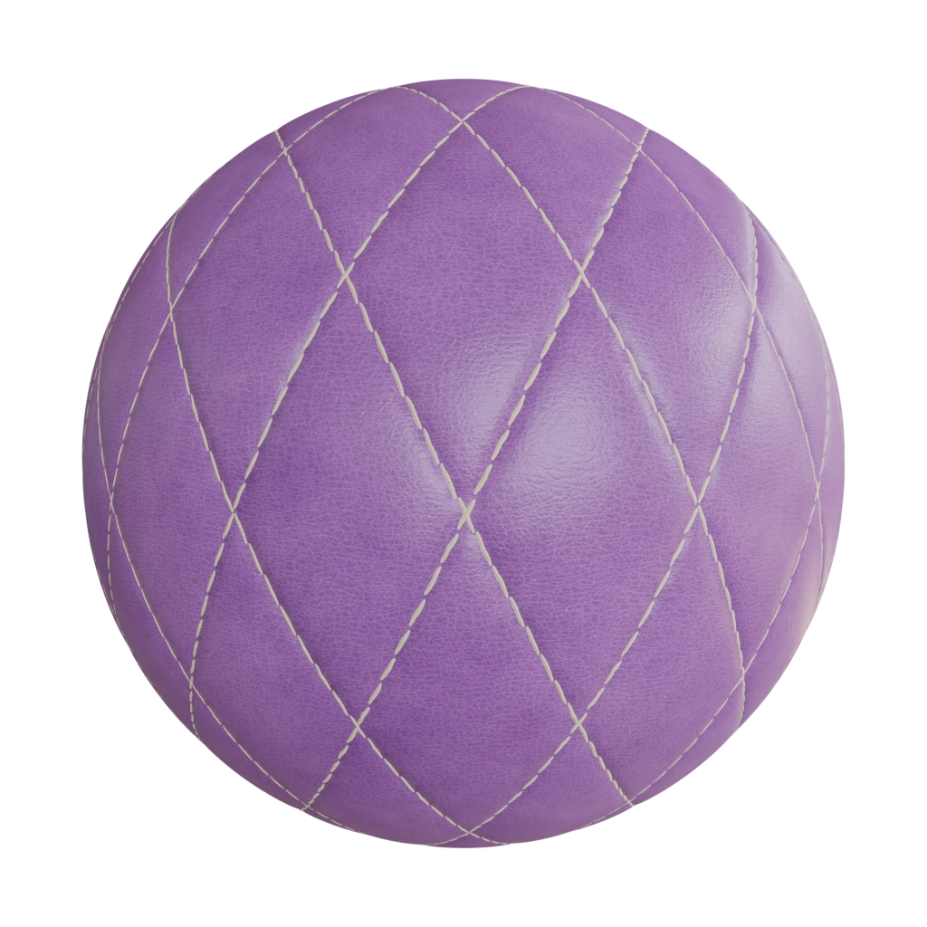 Purpureus purple diamond quilted leather pbr material