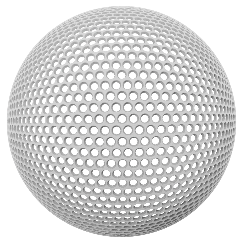 White perforated fabric pbr material