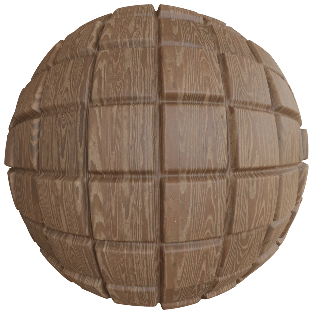wooden square pattern Jittered pbr material