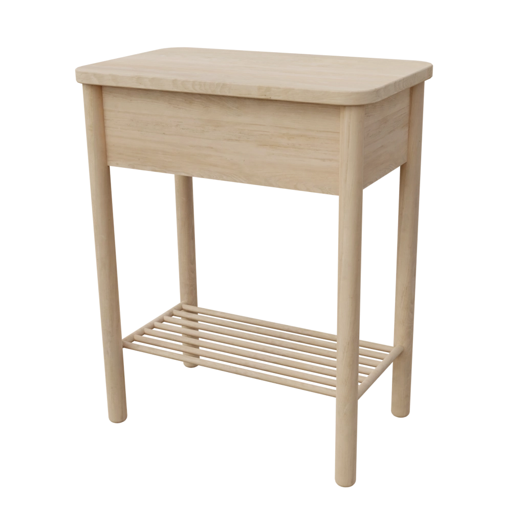 Mid century night stand (32) - 3d model