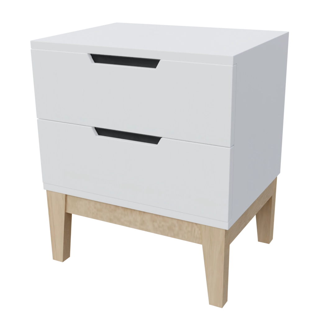 Mid century night stand (33) - 3d model