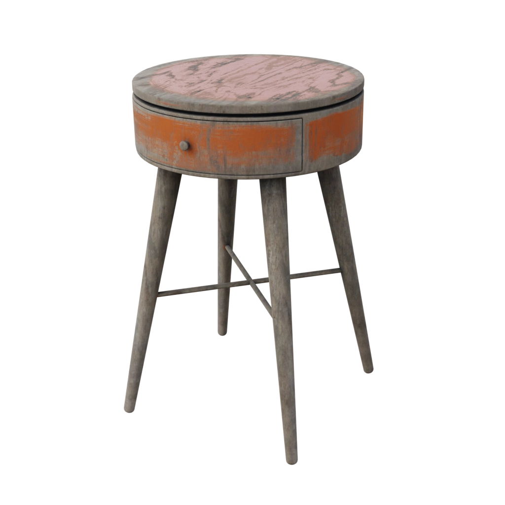 Round night stand (62) - 3d model