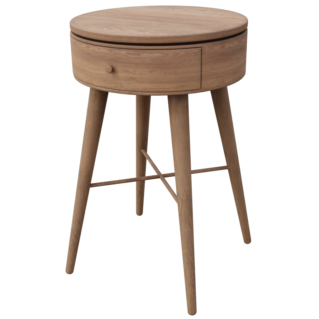 Round night stand (64) - 3d model