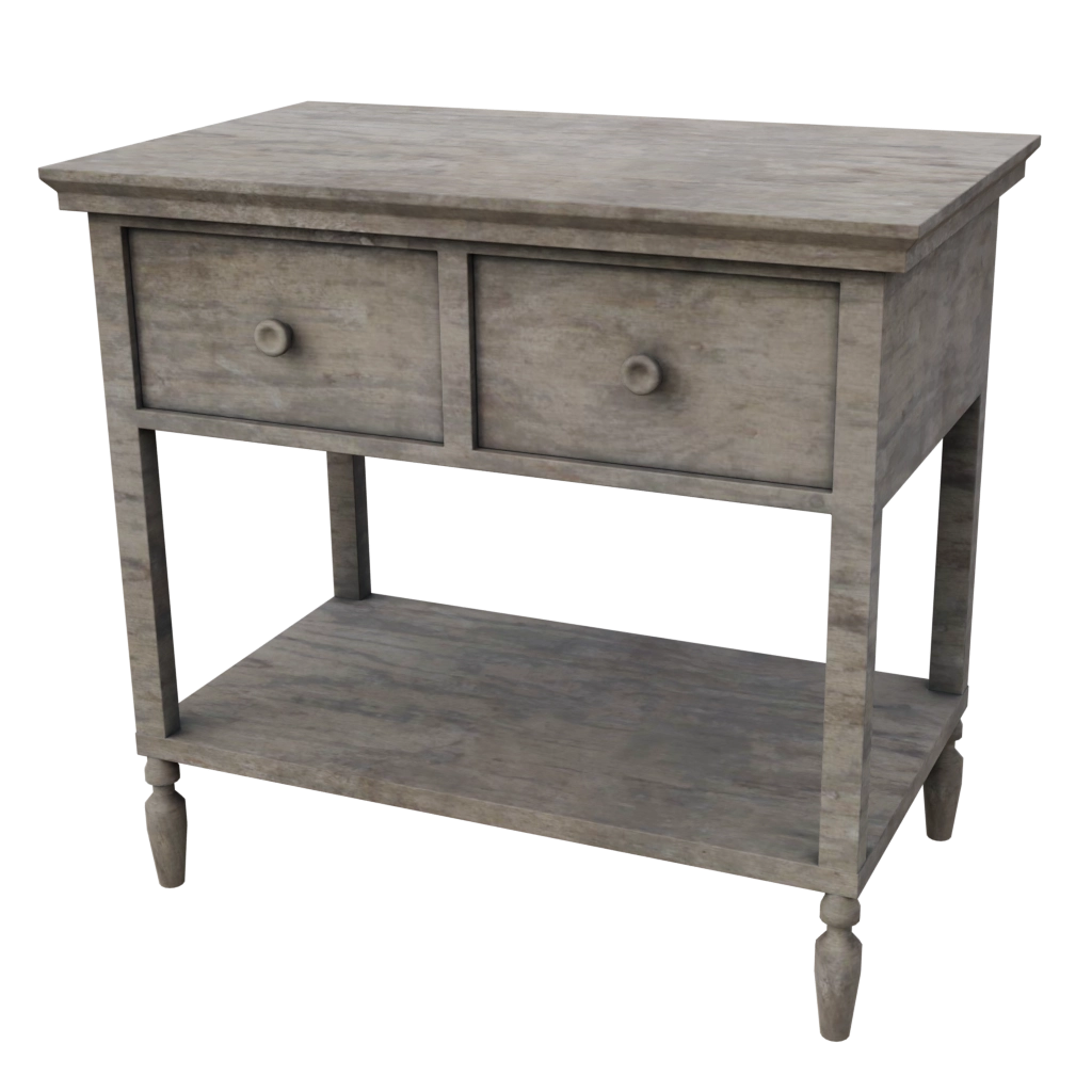wooden night stand (3) - 3d model