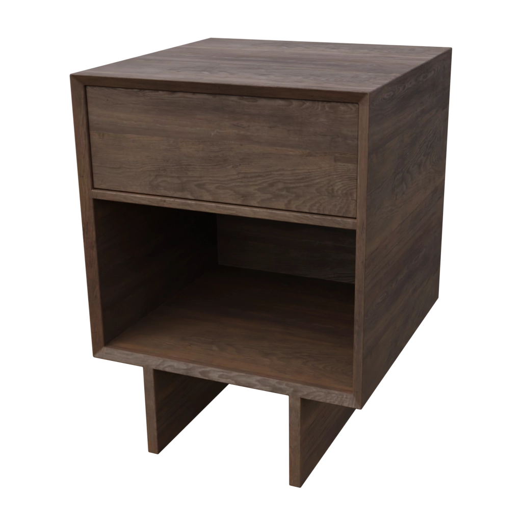 wooden night stand (4) - 3d model