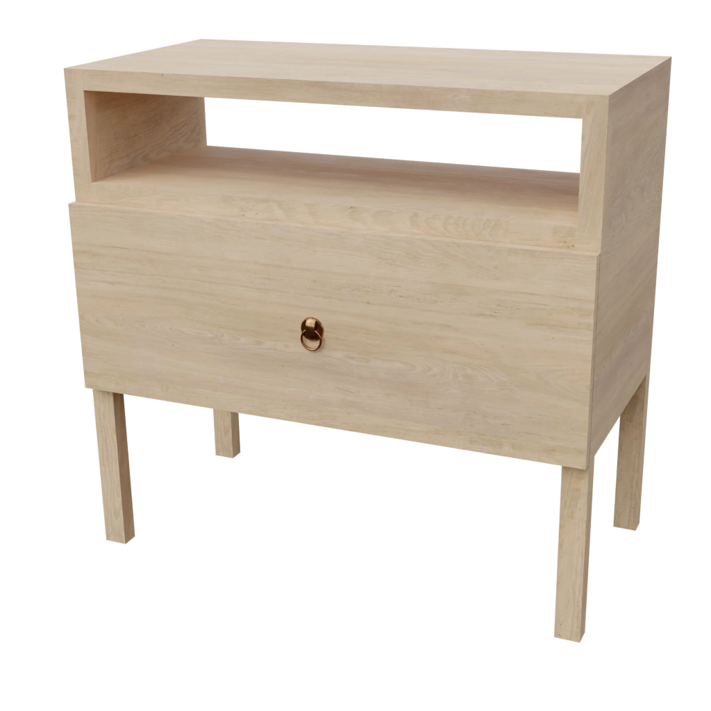 wooden night stand (5) - 3d model
