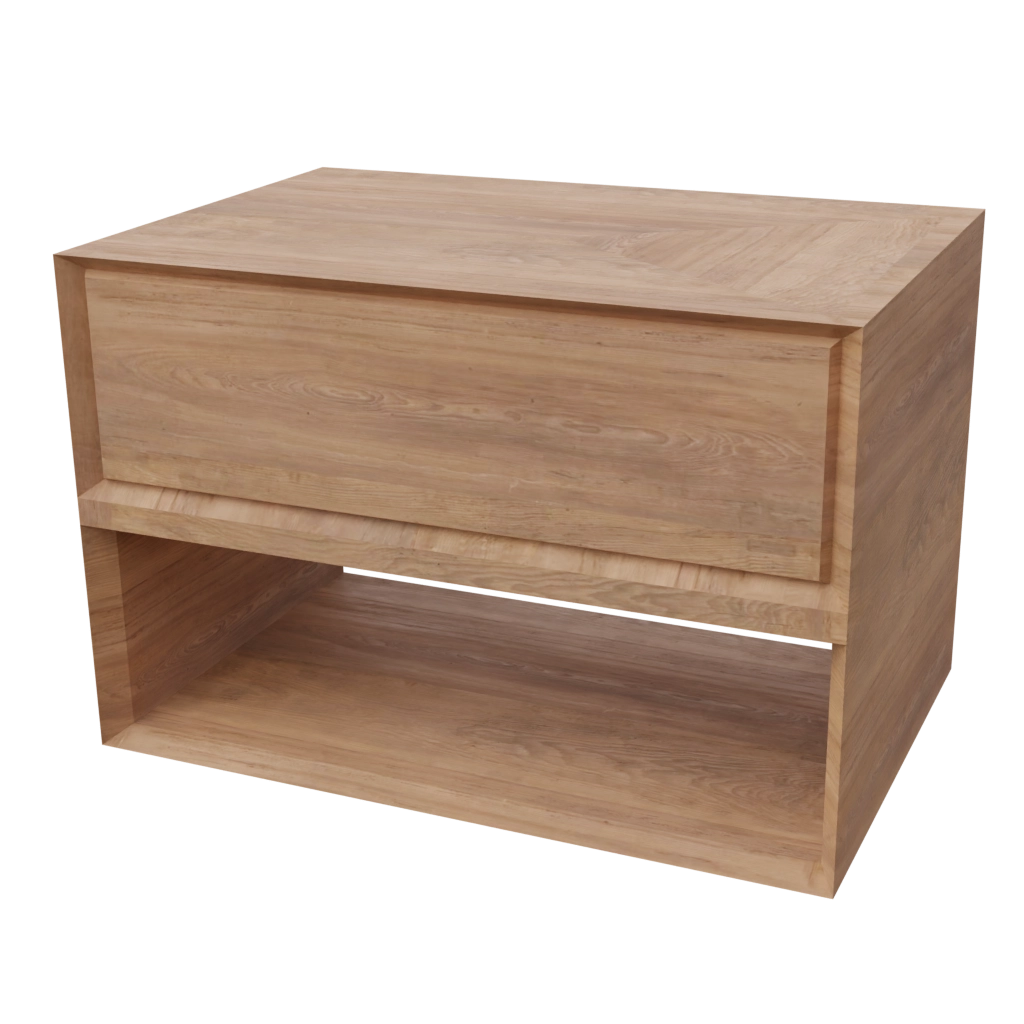 wooden night stand (6) - 3d model