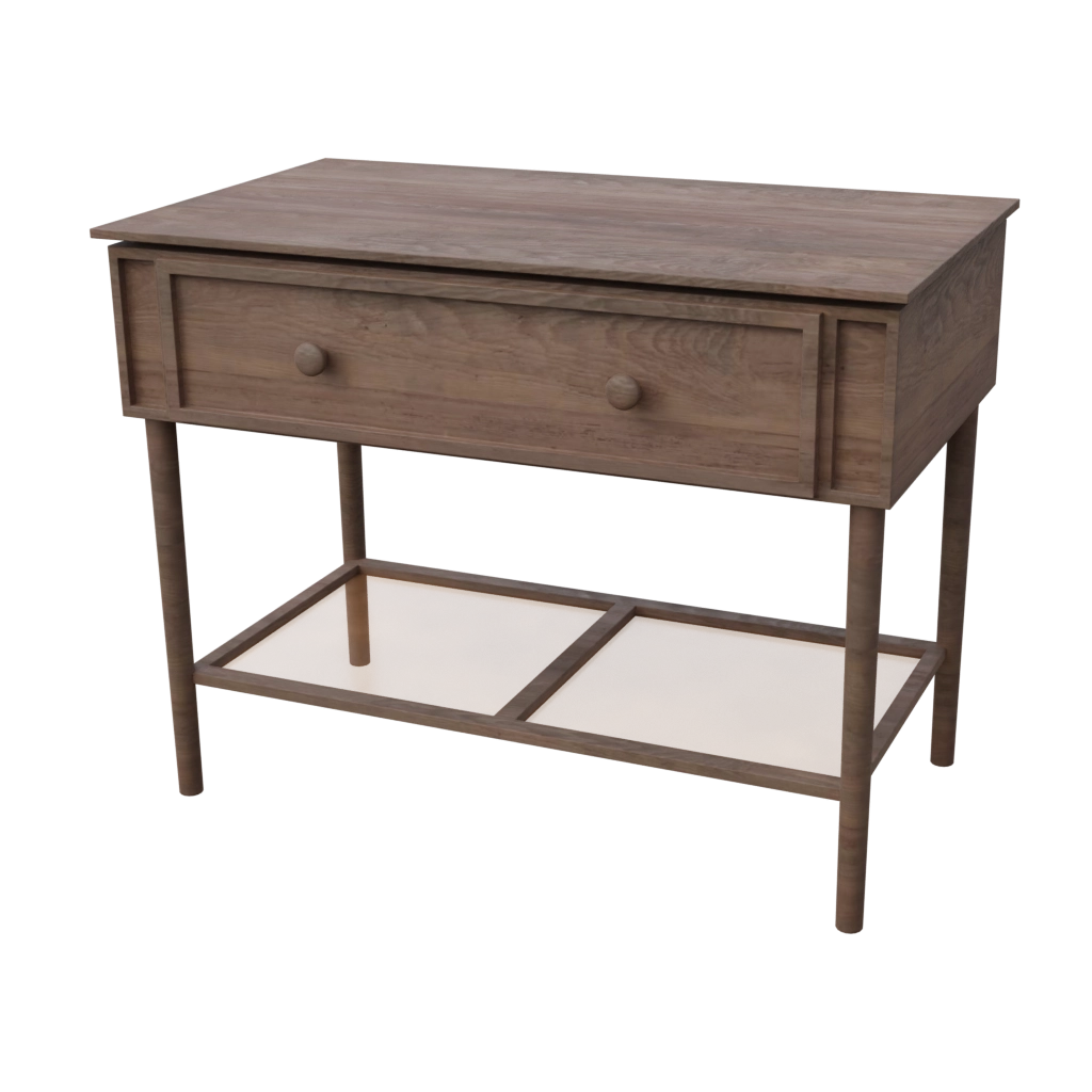 wooden night stand (8) - 3d model