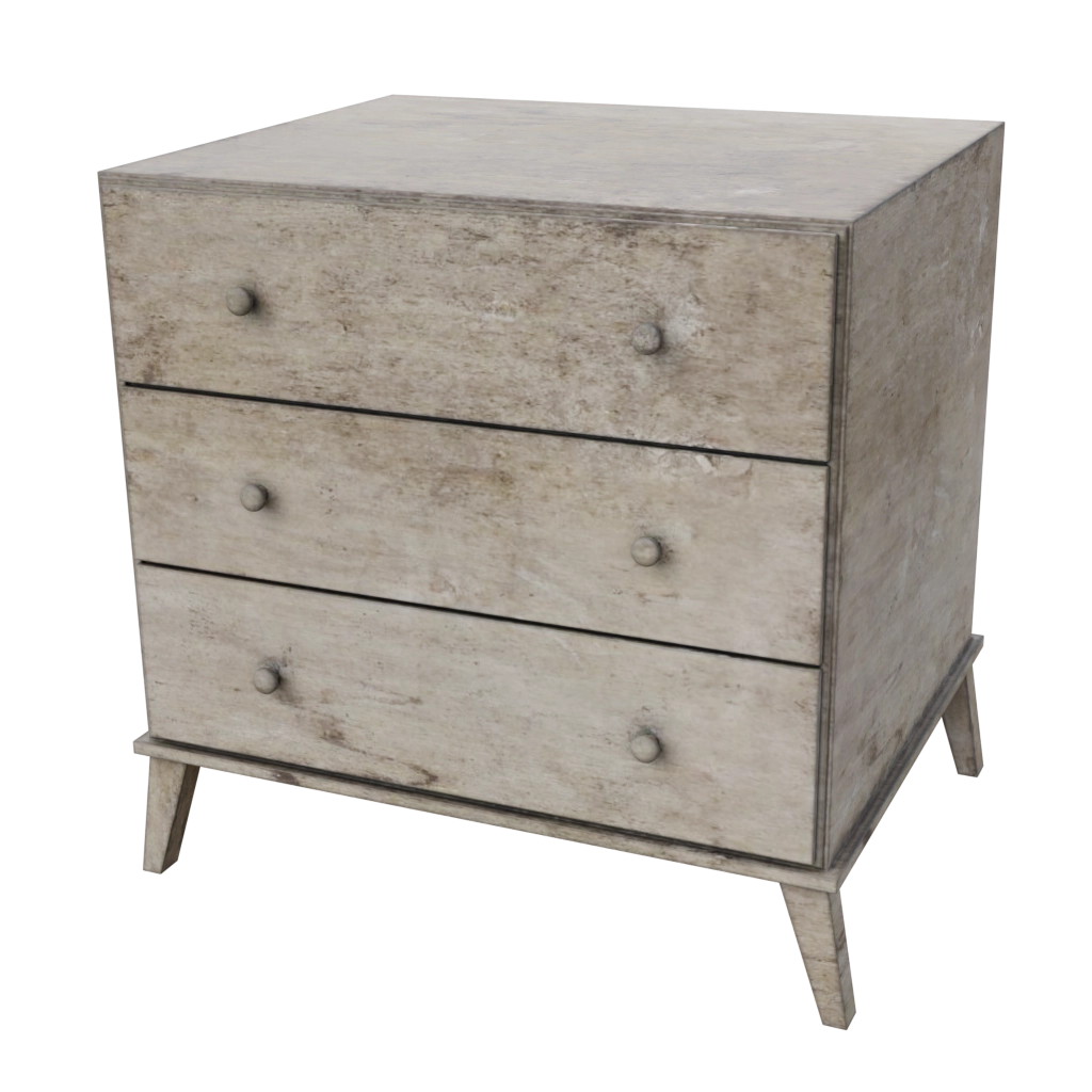 wooden night stand (10.1) - 3d model