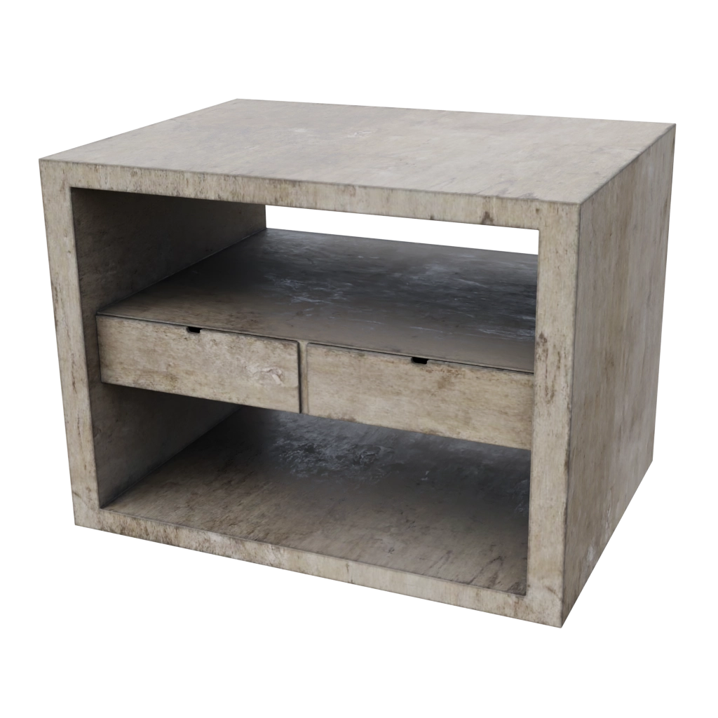 wooden night stand (14) - 3d model