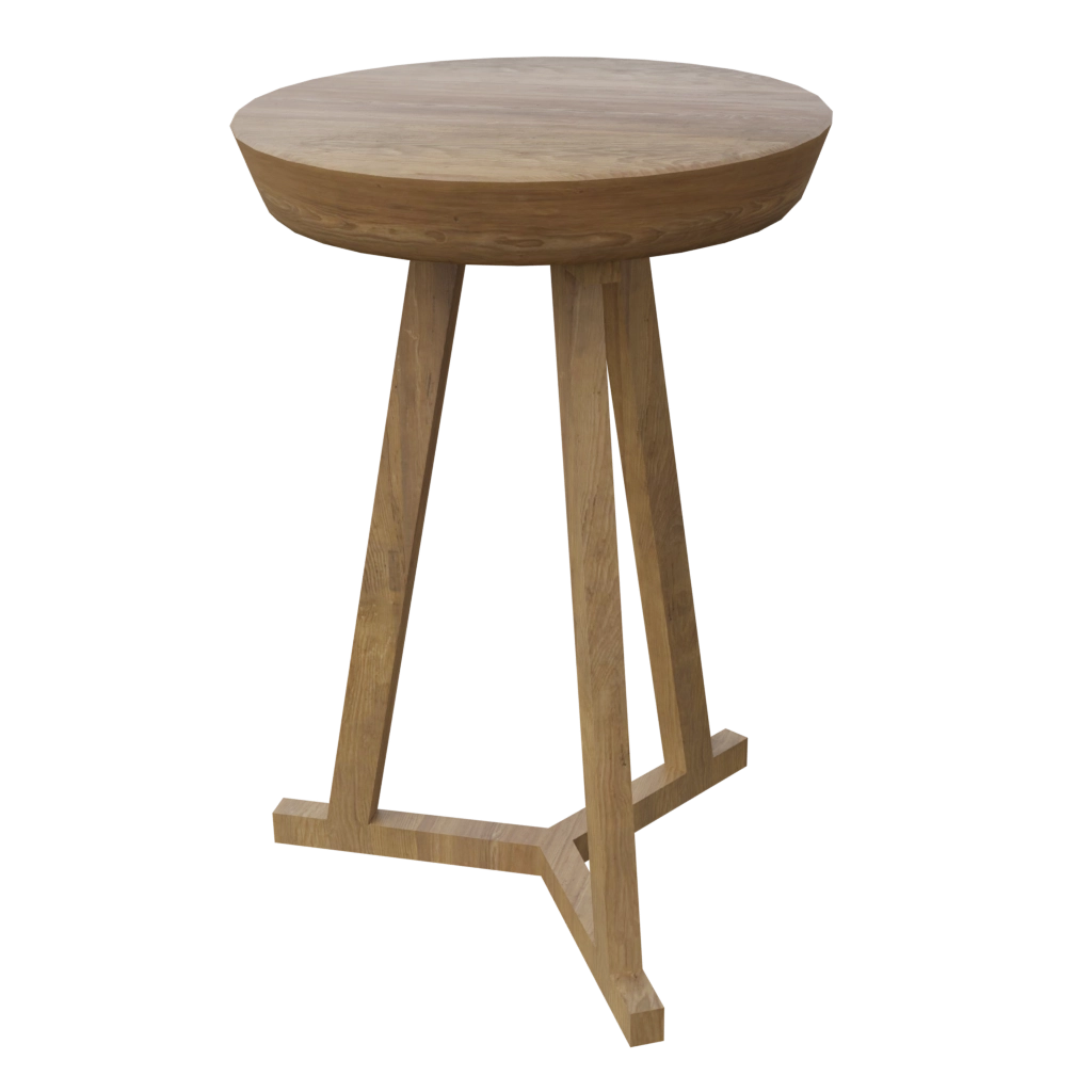 wooden night stand (16) - 3d model