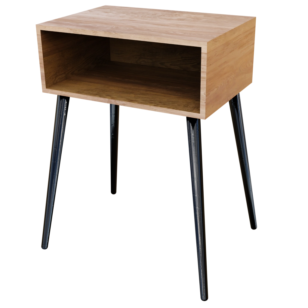 Mid century night stand (40) - 3d model