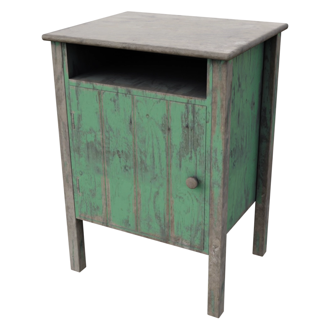 Rustic night stand (68) - 3d model