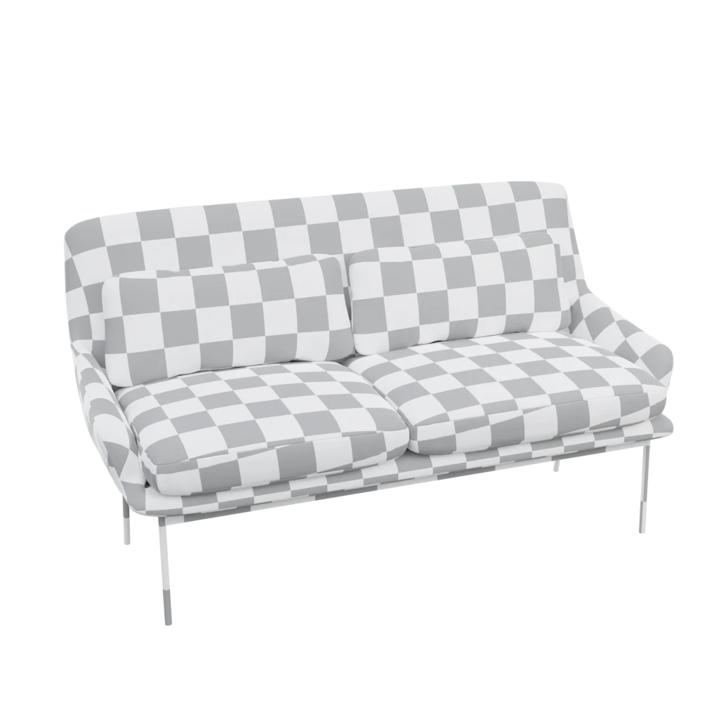 lima two seater sofa- 3d model