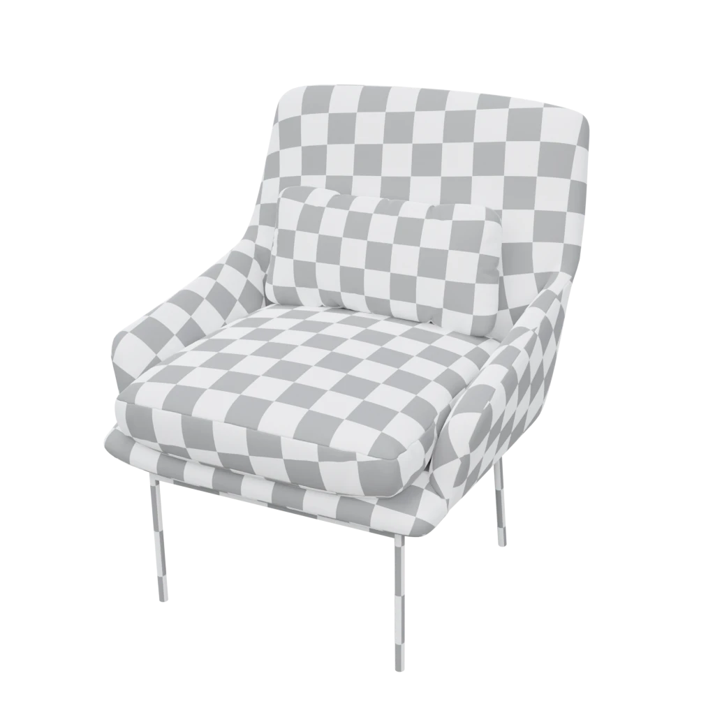 lima single seater sofa- 3d model
