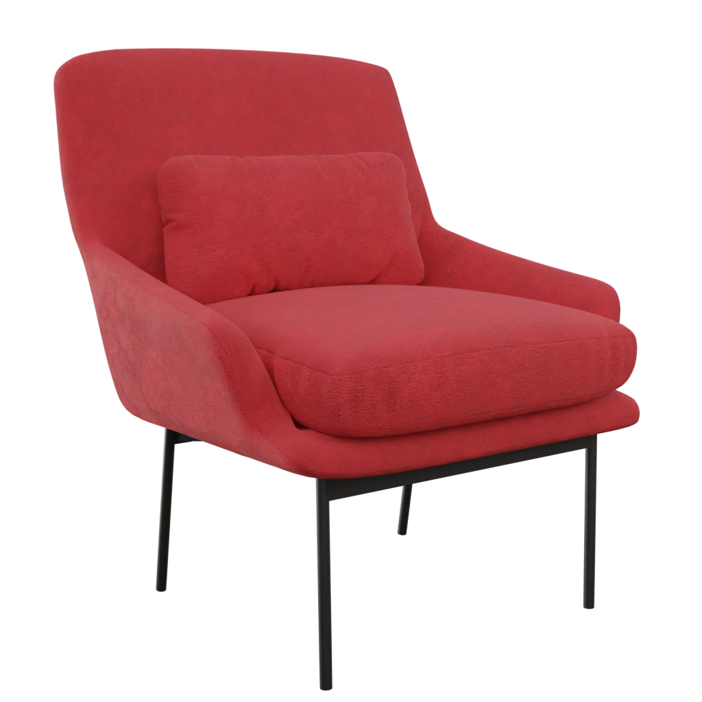lima single seater sofa- 3d model