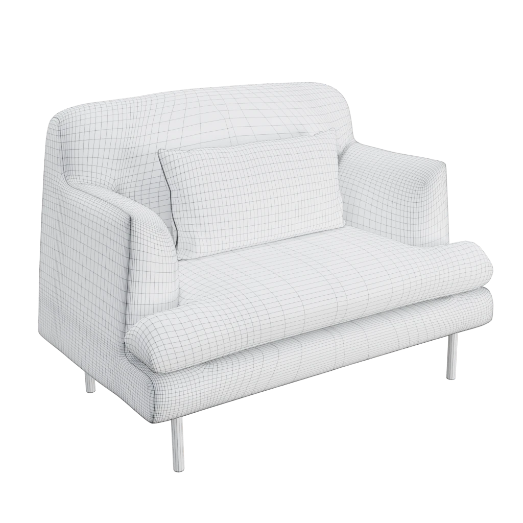Montevideo single seater sofa chair- 3d model
