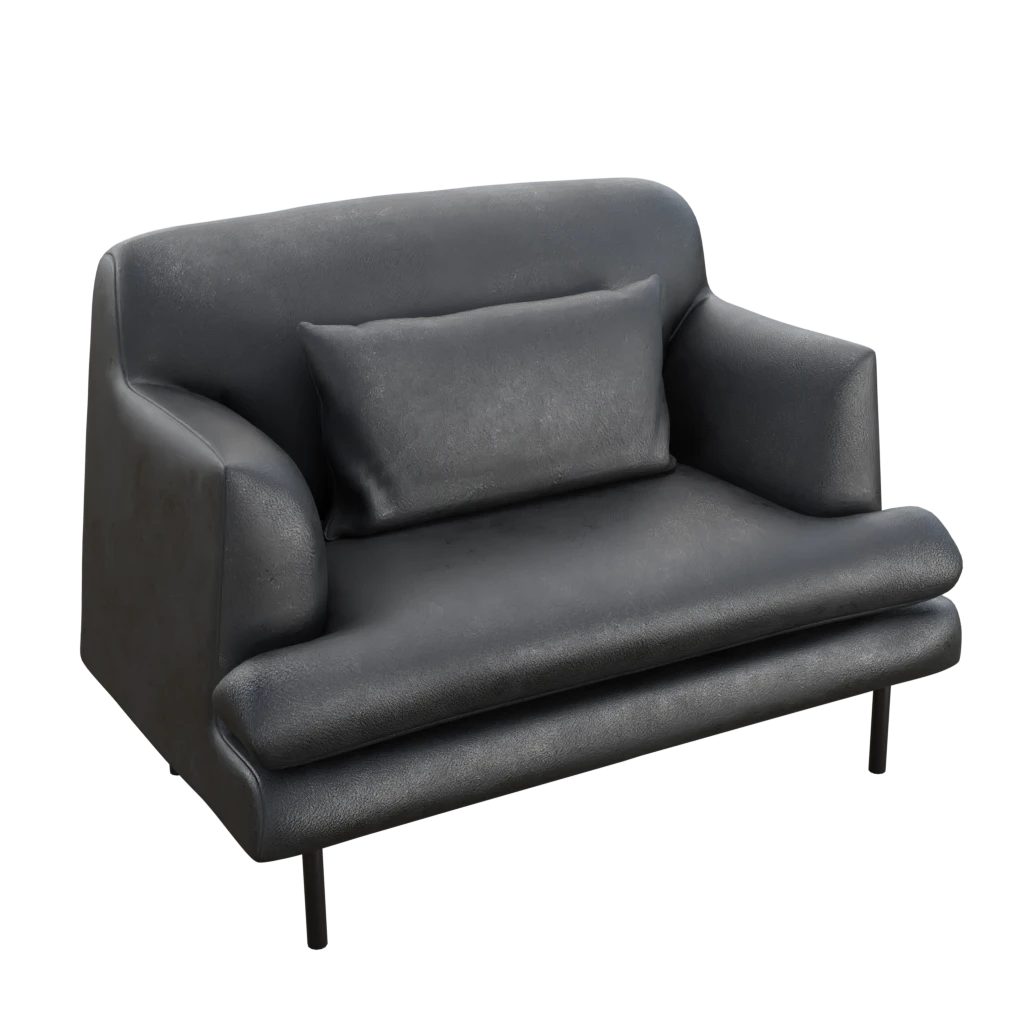 Montevideo single seater sofa chair- 3d model