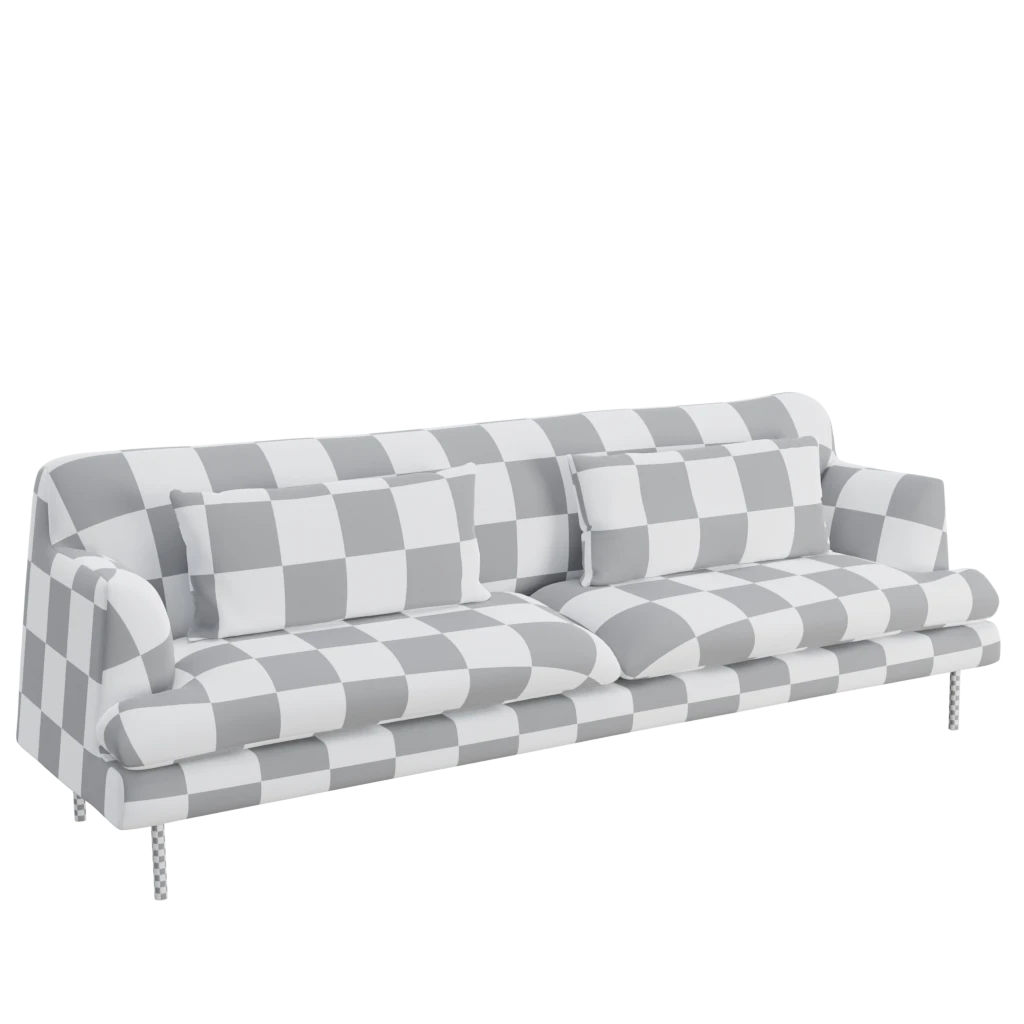 Montevideo two seater sofa- 3d model