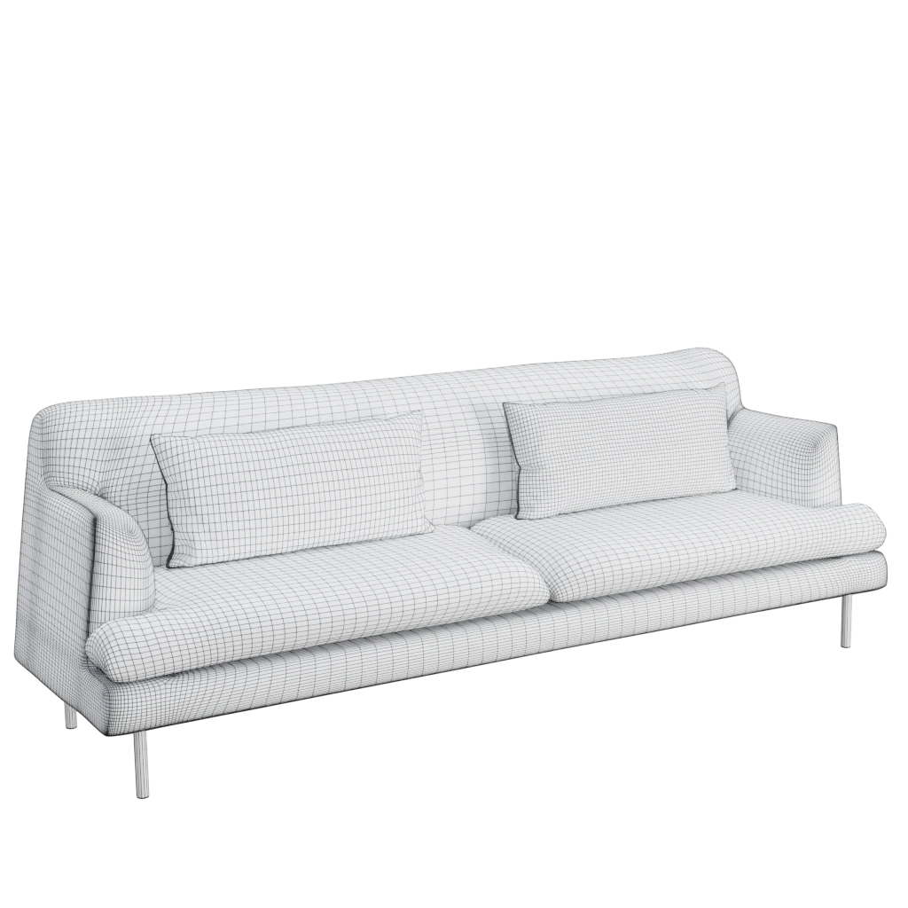 Montevideo two seater sofa- 3d model
