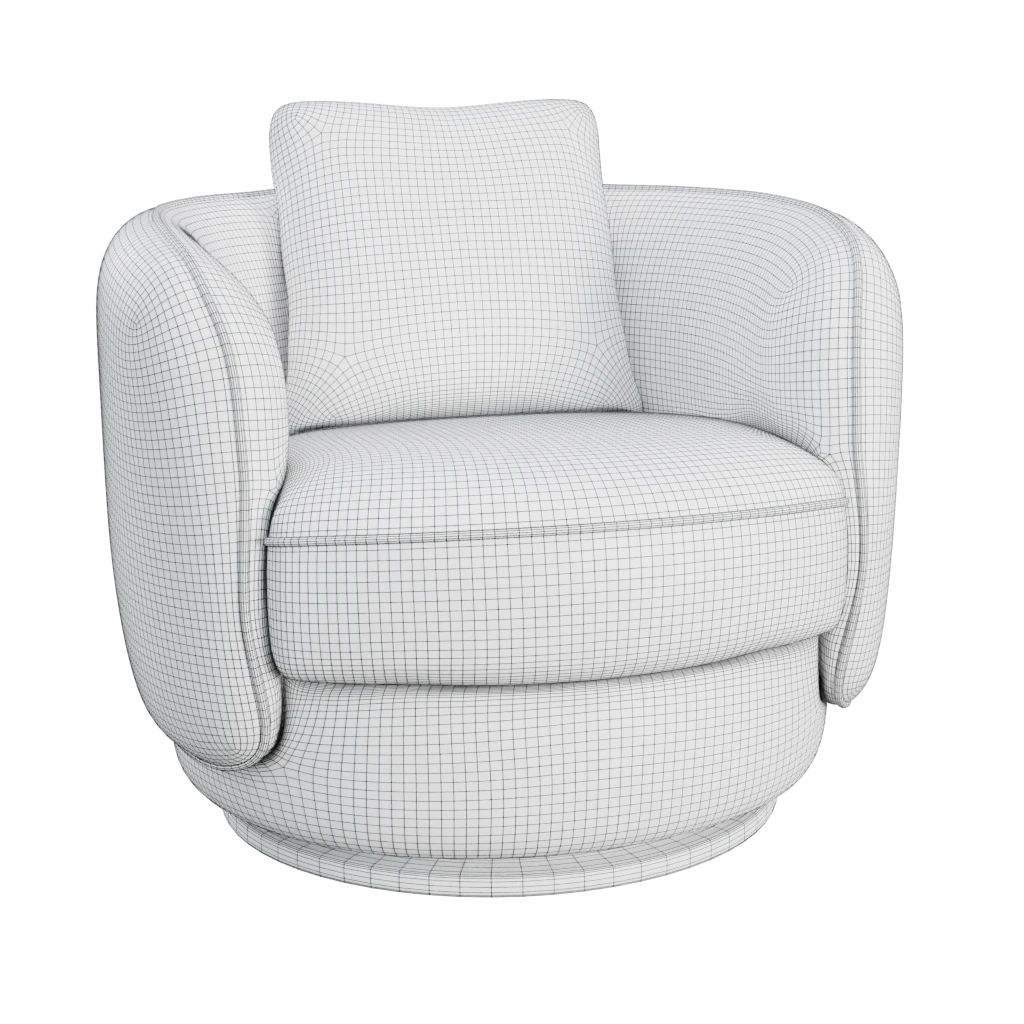 perth longue chair- 3d model