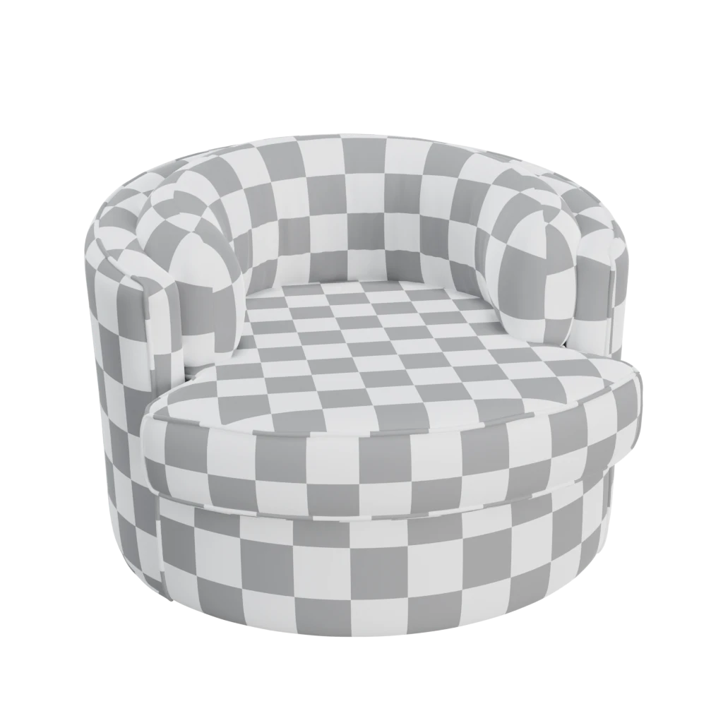 Priscilla Swivel Arm Chair- 3d model