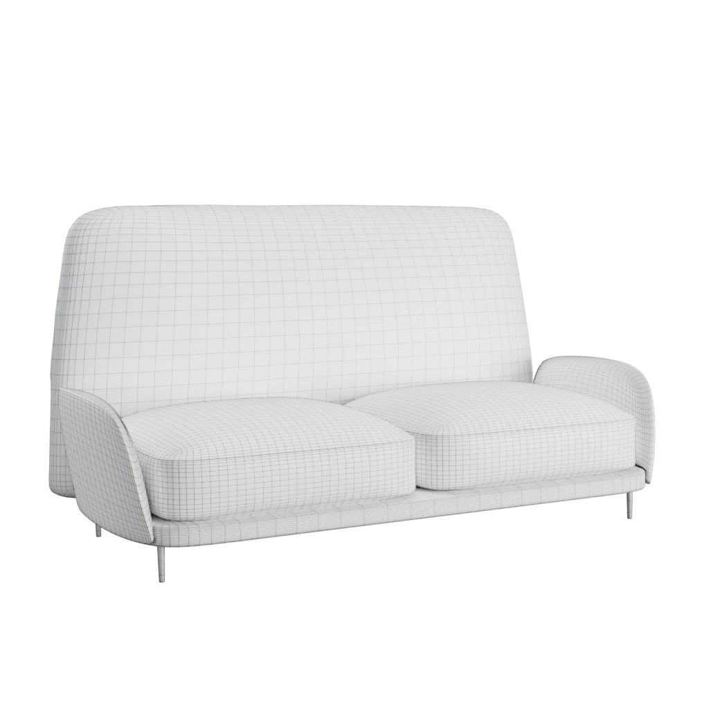 santinago two seater sofa- 3d model