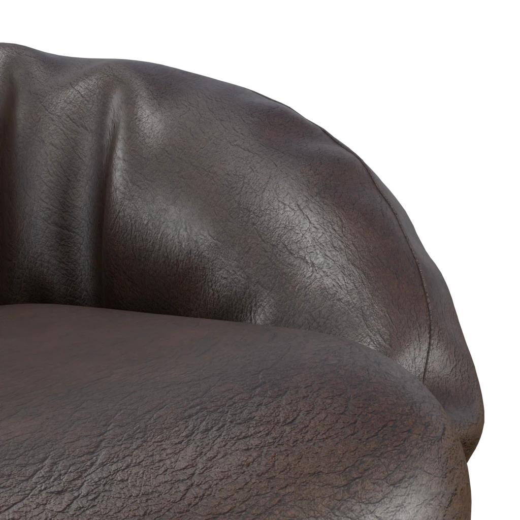 Leather beans sofa - 3d model