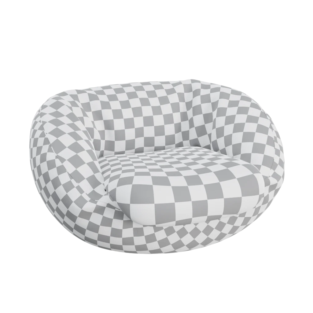 Leather beans sofa - 3d model