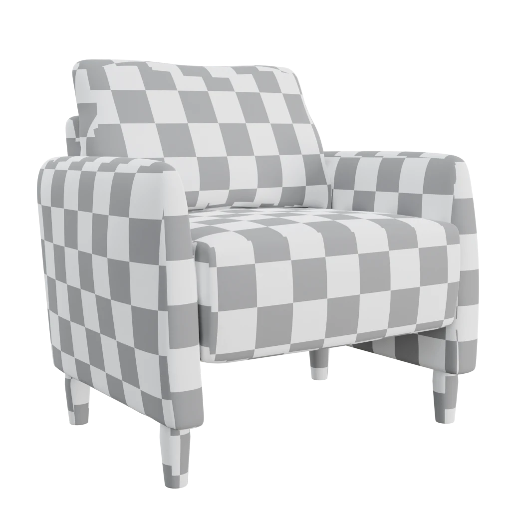 dark grey comfort chair sofa - 3d model