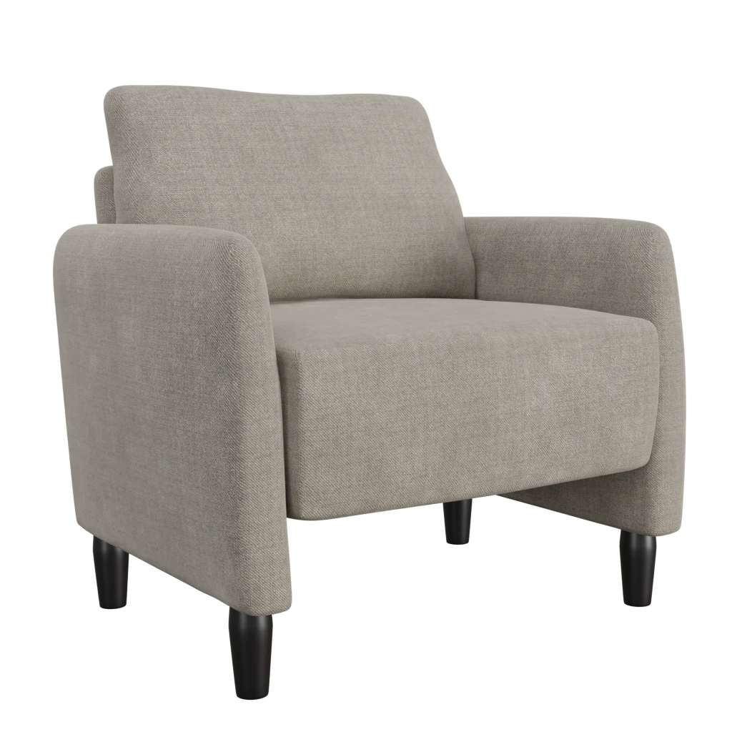 dark grey comfort chair sofa - 3d model
