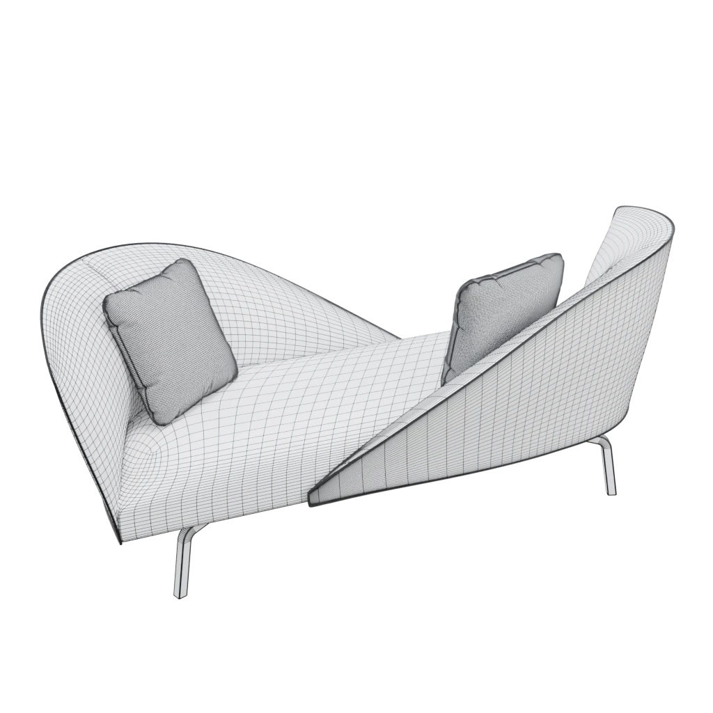 face to face sofa - 3d model