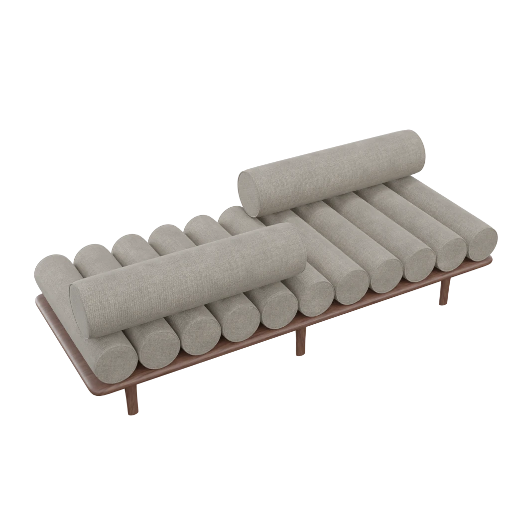 five to nine sofa - 3d model