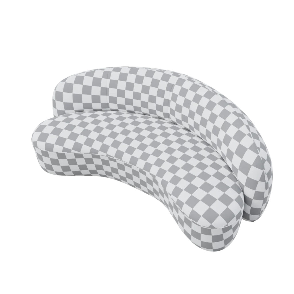 Julep mini sofa pouf - 3d model