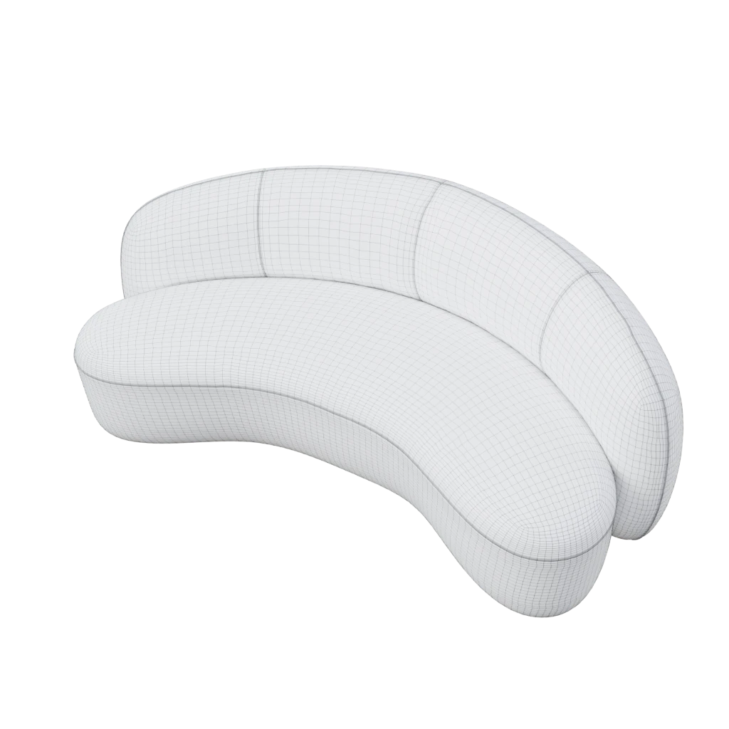 Julep mini sofa pouf - 3d model