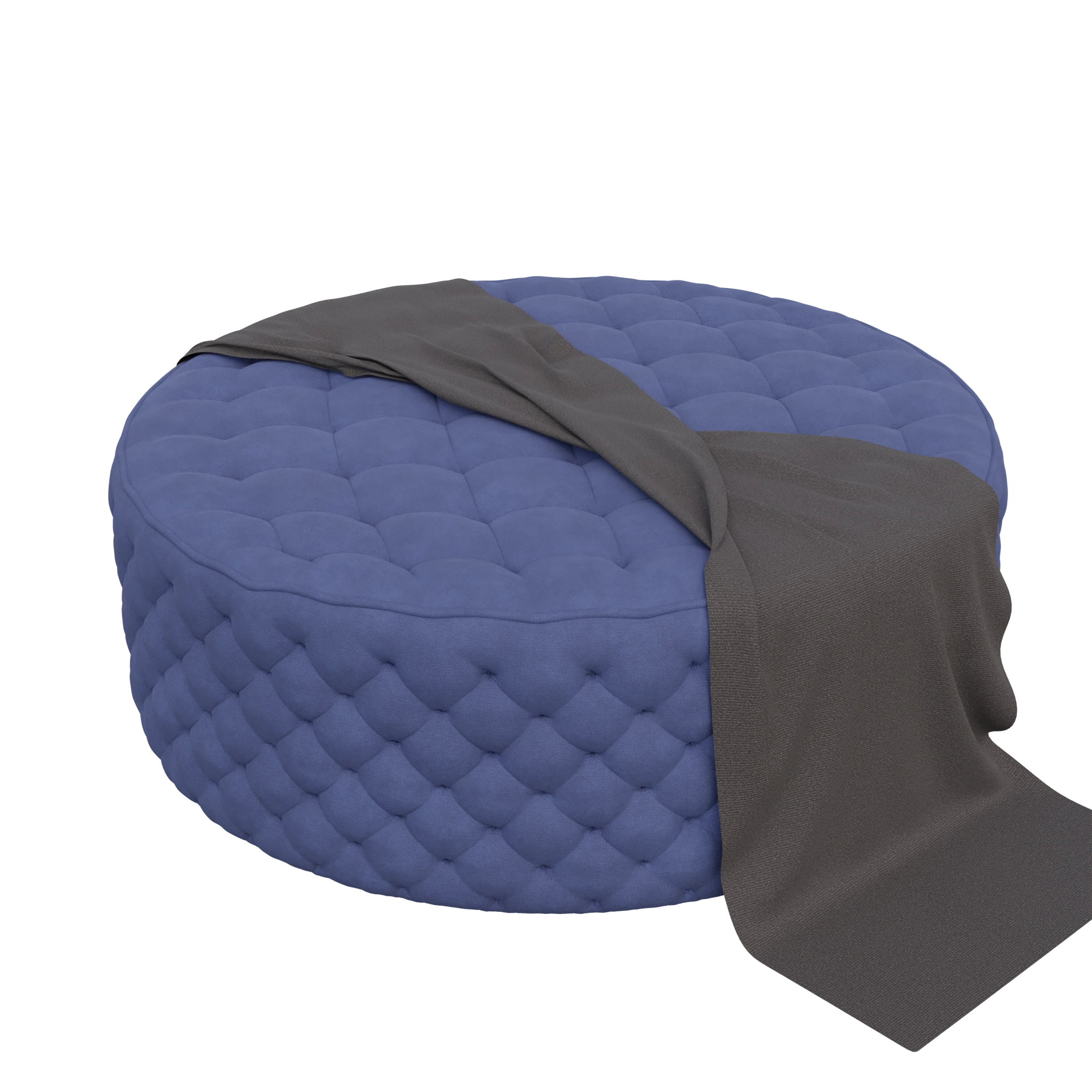 Chesterfield Ottoman pouf - 3d model