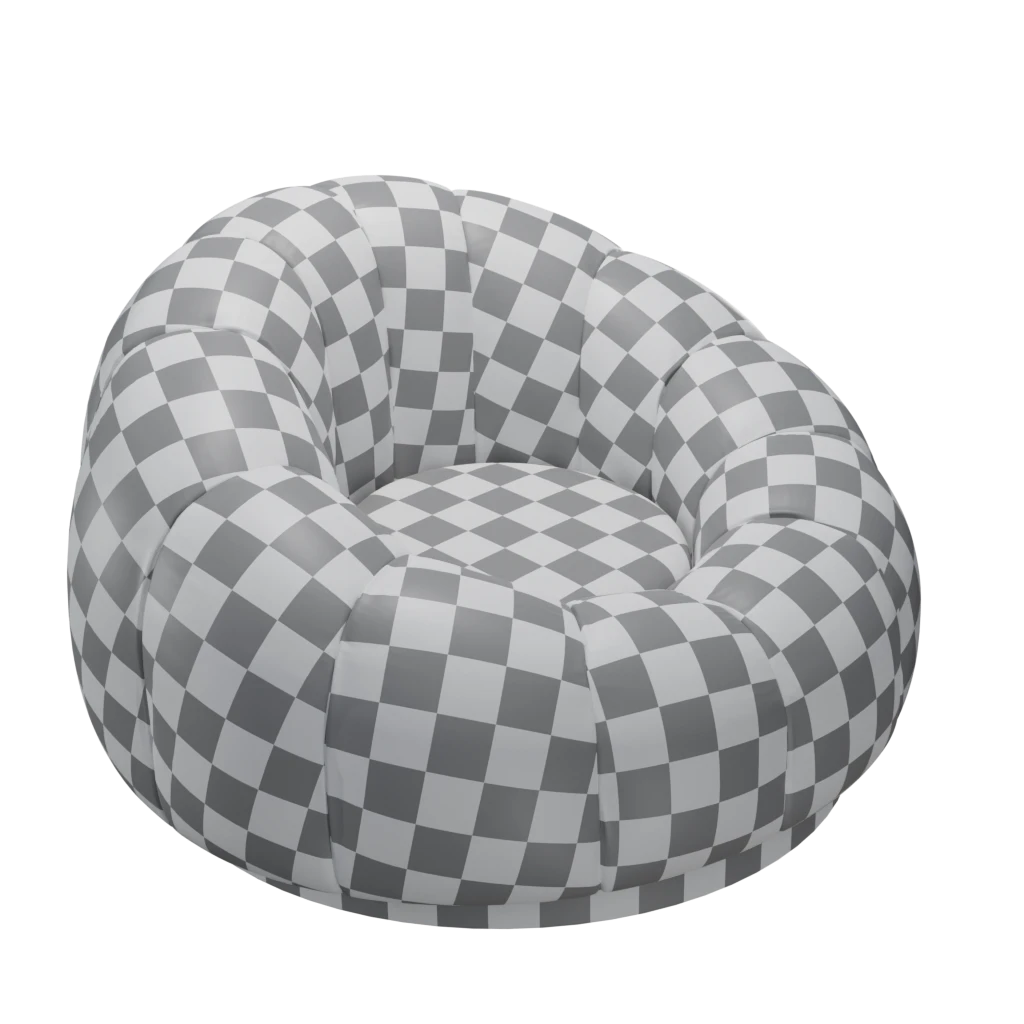 Luxury Pumpkin Sofa - 3d model