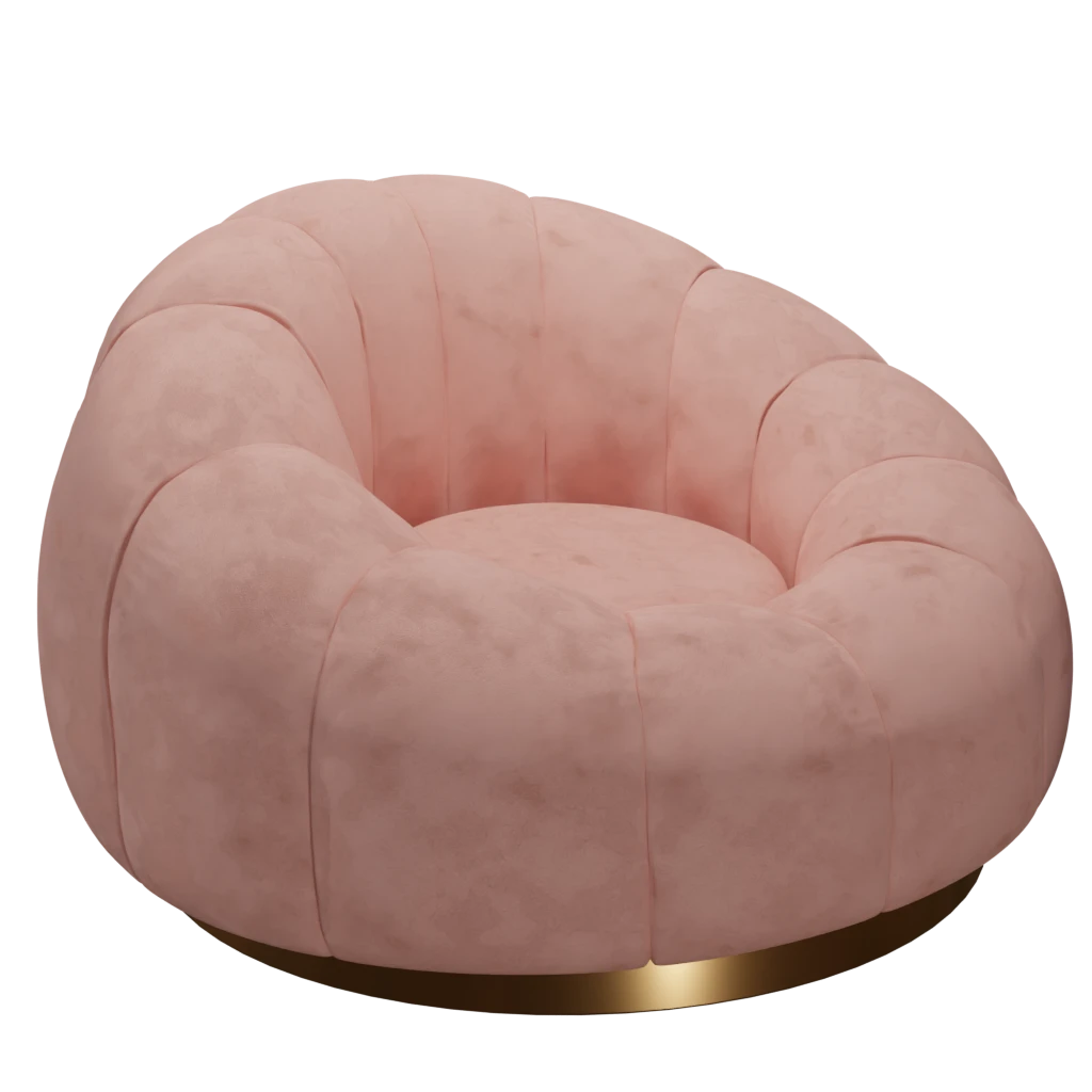Luxury Pumpkin Sofa - 3d model