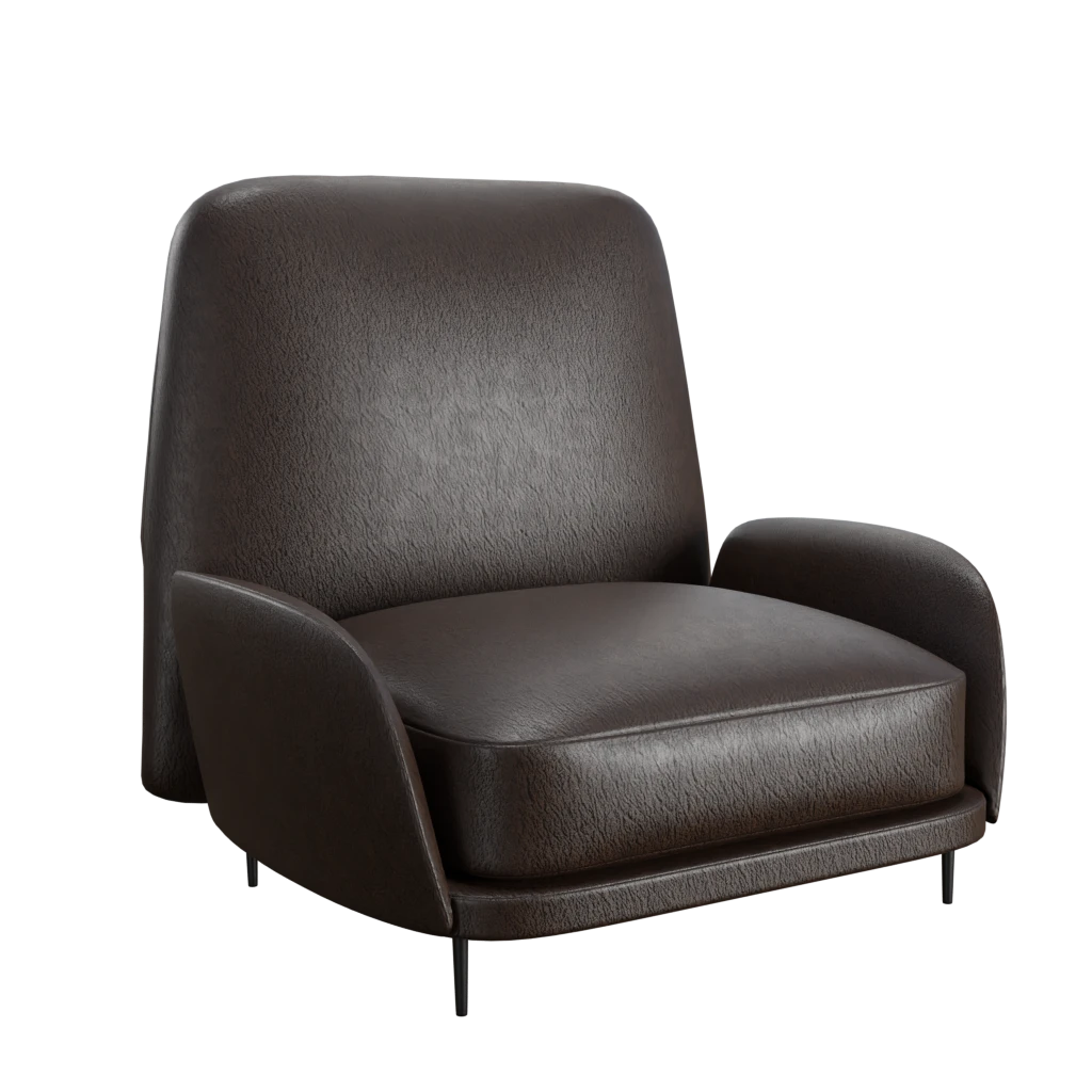 santiago sofa chair- 3d model