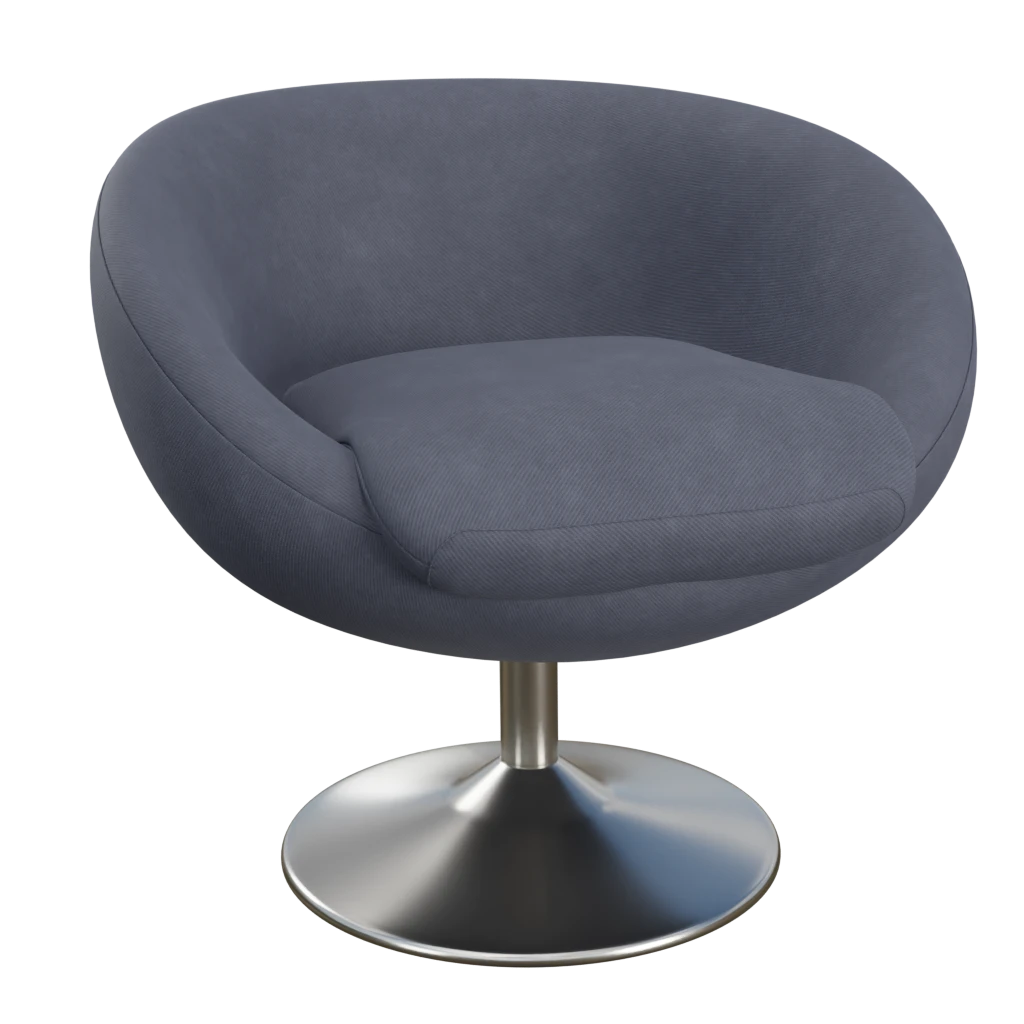 scoop antracine leisure chair- 3d model