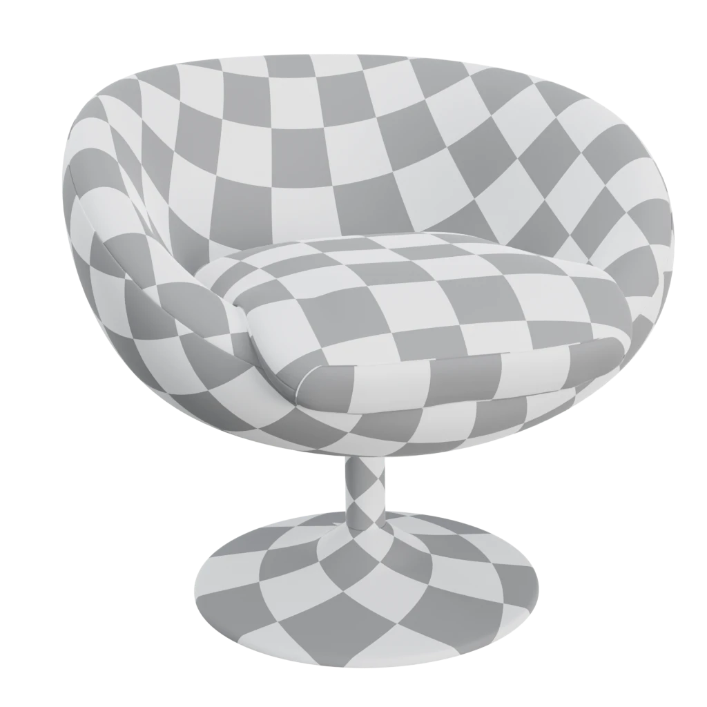 scoop antracine leisure chair- 3d model
