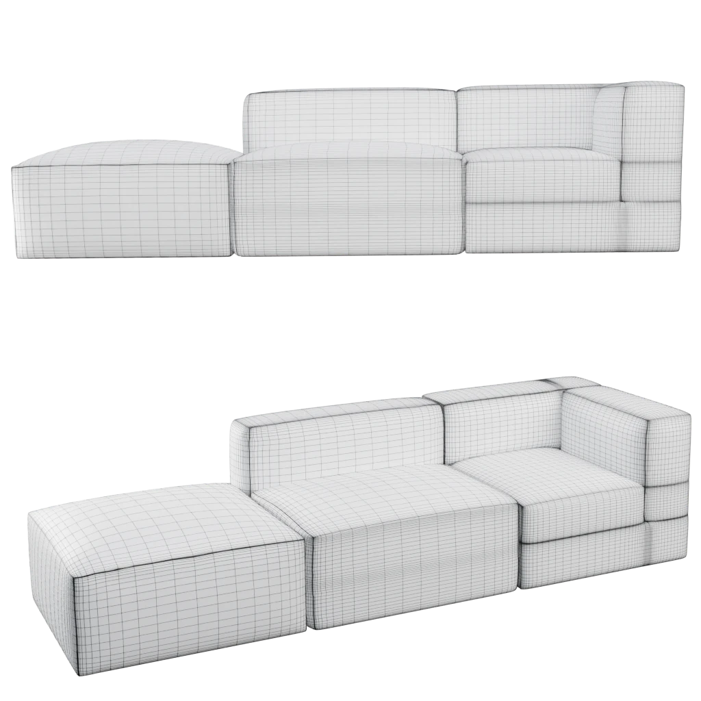 through walls sofa- 3d model